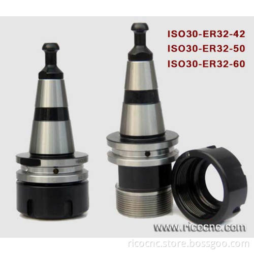 CNC Tool Holders for HSD ISO30 ATC Spindle with Covernut and Pull Stud